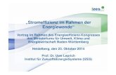 „Stromeffizienz im Rahmen der Energiewende“€¦ · 39 [Leprich, 23. Oktober 2014, Heidelberg] Fazit Stromeffizienz ist ein zentraler Baustein der Energiewende Vorsicht beim Stromeinsatz