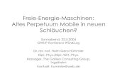 Freie-Energie-Maschinen: Altes Perpetuum Mobile in neuen … · 2019-06-14 · Ausweichhypothese zur Vermeidung des Perpetuum-Mobile-Begriffes ist. Freie-Energie-Maschinen und klassische