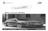 Der neue Polo - Der neue Polo Preise â€¢ Ausstattungen â€¢ Technische Daten November 2010 Jetzt mit