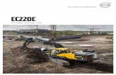 Volvo Brochure Crawler Excavator EC220E German · Klappbares Schutzgeländer Viele robuste Handläufe und ein klappbares Schutzgeländer sorgen für einen sicheren und einfachen Zugang