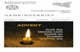 Comunità Evangelica Luterana DI SICILIA GEMEINDEBRIEF · Ausgabe 1 / 2015 Dezember · Januar 2014/15!! 3 Inhalt 2 ... Wie immer, das ist auch auf dem Kirchentag der ELKI in Rom zu