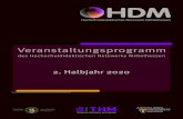 HDM 2. Halbjahr 2020 mw v82 Inhalt I. Bildungsziele und Themenfelder im HDM-Programm 4 II. Zertifikat „Kompetenz für professionelle Hochschullehre“ 6 III. Teilnahmebedingungen