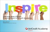 Learning goes digital! Praxisbeispiel UniCredit Academy · 2016-10-24 · (Webinar, WBT, Soziale Netzwerke, ... Transformation zur Bank der Zukunft durch eine neue Art des Lernens,