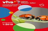 VHS Mosbach 2019-1€¦ · Rösthandwerks und die Magie der Kaffeebohne Andrej Pajdakovic S. 122 (Kurs 100SWB) 16.02. Sa, 12:00, Bikehouse Bühler, Hauptstraße 98, Mosbach Radfahren
