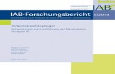 A rsgsberit 5/2018 - IABdoku.iab.de/forschungsbericht/2018/fb0518.pdfDie stärkste Reaktion zeigt sich direkt nach Mindestlohneinführung, aber auch im wei teren Verlauf bis Ende 2017