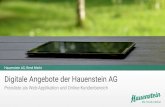 Hauenstein AG, René Merkt Digitale Angebote der Hauenstein AG · PDF file Baumschultag 2018: Social Media und E-Commerce . Digitale Angebote der Hauenstein AG . Preisliste als Web-Applikation