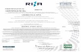 CERTIFICATO N. 288/14 CERTIFICATE No. UNIMATICA SPA · dematerialisation applications and services provided on saas in cloud have been verified with regard to the application of guidelines