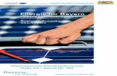 Energie für Bayern€¦ · formationsmaterial und Broschüren, Auskunft zu ak tuellen Themen und Internetquellen sowie Hinweise zu Behörden, zuständigen Stellen und Ansprechpart