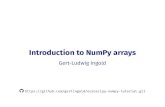 Introduction to NumPy arrays · Arrays can be broadcast to the same shape if one of the following points is ful˝lled: 1.The arrays all have exactly the same shape. 2.The arrays all
