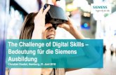 The Challenge of Digital Skills Bedeutung für die Siemens ...€¦ · •Business Modell Digitalisierung Smart Product Smart Service Smart Hospital Smart Farming Smart Home Smart