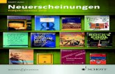 SCHOTT MUSIC NeuerscheinungenHeumann, Hans-Günter Spielplatz Klavier 25 spielerische Klavierstücke für Unterricht und Konzert Band 2 Schwierigkeit: 2-3 ISBN 978-3-7957-1529-8 ED