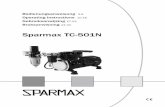 Sparmax TC-501N · Bewahren Sie den Verpackungskarton für eine eventuelle Garantie-Reparatur auf. Die Kompressoren werden vom Hersteller nur in der Originalverpackung akzeptiert.