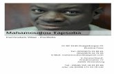 Mahamoudou TapsobaCV+PORTF… · CURRICULUM VITAE – MAHAMOUDOU TAPSOBA 3 AUSBILDUNG 1994 Mitglied der Kompanie FEEREN. Theaterausbildung bei Amadou BOUROU (Burkina Faso) 1995 Komposition