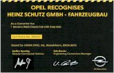 schutz-fahrzeugbau.de - Die Aufbauprofis für alle großen ... · HEINZ SCHUTZ GMBH - FAHRZEUGBAU As a Converter for: ' Movano 0(62) Chassis Cab with Tipper Certificate No, 000053