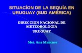 SITUACÍON DE LA SEQUÍA EN URUGUAY (SUD AMÉRICA)situacÍon de la sequÍa en uruguay (sud amÉrica) met. ana mancuso direcciÓn nacional de meteorologÍa uruguay