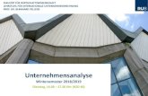 Unternehmensanalyse - Ruhr University Bochum · Unternehmensanalyse | Wintersemester 2018/2019 Prof. Dr. Bernhard Pellens | Lehrstuhl für Internationale Unternehmensrechnung 20 Verschiedene
