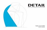 ate Card R 2016 - DETAIL · Fakro Dachfenster GmbH sind jetzt beide Funktionen eines ... presentation of your product on and print-publication in ... 2 additional editions of DETAIL
