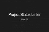 Project Status Letter - Lafayette College · 2020-02-25 · % WBS Completion of Project for each Subsystem 100 75 50 25 ... 20 25 CO 10 13 16 19 22 25 28 February 2020 31 18 21 12