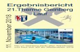 ErgebnisberichtErgebnisbericht 21.Therme Geinberg Lauf 8 1 0 11. November … · 2019-06-23 · 11. November 20181 1. N o v e m b e r 2 0 1 8 Der LC Geinberg dankt allen Teilnehmern