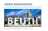 OPEN INNOVATION · Open Innovation im Projekt “Digitale Zukunft” @Beuth Hochschule für Technik Berlin, CC BY-SA 4.0 Das Projekt “Digitale Zukunft” ist eines der Gewinnerprojekte