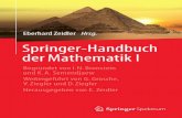 Springer-HandbuchderMathematikI · SPRINGER-HANDBUCH DER MATHEMATIK, das sich um einen breit angelegten Brückenschlag zwischen der Mathematik und ihren An-wendungen bemüht, stellt
