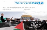 Der Tempelberg und die Hetze - israelnetz.com...5 Magazin 1|16 dass sie am ‚Status quo‘ nichts verändern wird und kein Ort der Welt ist so gut durch die israelische Polizei bewacht,