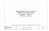 Elektronische Morsetaste EMT 567 - dl0bn.de EMT567.pdf · EMT 567 (Baujahr 1970) Deutsche Post RFZ Außenstelle Leipzig Deutsche Post Rundfunk- und Fernseh-technisches Zentralamt