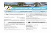 Amtliches Gemeindeblatt Hemhofen · 2020-07-02 · Marien-Apotheke 91325 Adelsdorf, Bahnhofstraße 18 Tel. 09195/7244 Montag, 06.07.2020 Schloss-Apotheke 91334 Hemhofen, Hauptstraße