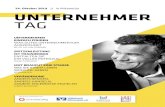 UNTERNEHMER TAG - SchmidtColleg · 2019-09-09 · zu einem inspirierenden UnternehmerTag nach Mittweida einladen darf. An diesem Tag haben Unternehmer, F hrungskr fte und Entscheider