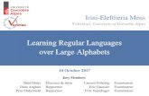 Learning Regular Languages over Large Alphabets€¦ · Learning regular sets from queries and counter-examples. The L active learning algorithm with membership and equiva-lence queries.
