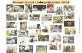 Mosaik GmbH Jahresrückblick 2014mosaik-gmbh.org/Habisch/Jahresrueckblick_2014_neu.pdfMärz: Tag der Logopädie - Presseaussendung - Über's Sprechen sprechen Ergotherapie: Danke für