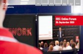 EEC Online Forum - EPLAN Germany... · EEC Online Forum 2020. Im Mittelpunkt stehen: Informative Kundenpräsentationen n Wie kann das Engineering mit EPLAN automatisiert und in einen