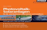 Photovoltaik-Solaranlagen für Alt- und Neubauten selbst ...€¦ · Besuchen Sie uns im Internet: FRANZIS 16 ISBN 978-3-7723-4288-2 EUR 14,95 [D] Aus dem Inhalt • Geld verdienen