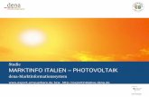 Studie MARKTINFO ITALIEN PHOTOVOLTAIK - Powerfuels · 2018-11-29 · Martifer Solar, eine Tochtergesellschaft der portugiesischen Martifer SGPS, hat neue Wartungsvertäge über nahezu