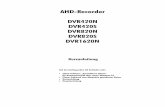 AHD-Recorder DVR420N DVR420S DVR820N DVR820S DVR1620N AHD-Recorder DVR420N DVR420S DVR820N DVR820S DVR1620N
