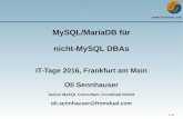 MySQL/MariaDB fأ¼r nicht-MySQL DBAs - FromDual 5 / 28 Geschichte von MySQL Anfang in den 1990ern Als
