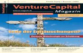 EVCA SYMPOSIUM - vc-magazin.deMit 40 Seiten Sonderbeilage „Zukunftsmarkt Cleantech“ 4 April 2008, 12,50 Euro VentureCapital Magazin Private Equity • Buyouts • M&A VentureCapital