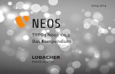 Das TYPO3 Neos 1.0 Kompendium - Patrick · PDF file TYPO3: • TYPO3 CMS 6.x (4.7, 6.0, 6.1, 6.2 LTS Beta) • TYPO3 Neos 1.0 • Technologisch haben beide NICHTS miteinander zu tun