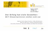 Der Erfolg hat viele Gesichter - TU Wienwit.tuwien.ac.at/events/wit_abschluss/folien-dissertant... · 2018-12-05 · H. Kühn, M. Murzek: Modelling: From Craftsmanship to Automation.