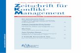 Zeitschrift für Konflikt- Management · PDF file 2016-07-14 · Zeitschrift für Konflikt-Management. Richtige ... ZK M – ZEITSCHRIFTFÜR KO NFLIKTMANA GE ME NT 2/2015 33. 34 ZK