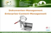 Dokumenten-Management Enterprise-Content-Management · Dokumenten-Missmanagement kostet 40 bis 60 % der Arbeitszeit, 20 bis 45 % der Gehaltskosten und 12 bis 15 % des Unternehmensumsatzes