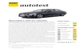 Mercedes C 200 9G-TRONIC - ADAC€¦ · liegt bei 6,9 Litern auf 100 Kilometer, kein wirklicher Quantensprung. Ein C 200 Cabri-olet mit dem Zweilitermotor, das etwa 100 Kilogramm
