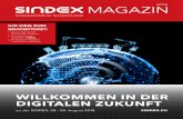 SINDEX Magazin-18 197x270mm DE RZ · einer Transformation befinden, die je nach Betrachtung gerade erst begonnen hat und noch weit in die Zukunft andauern wird. ... zess digital modernisiert