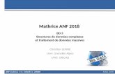 Journées ANF 2018 mathrice€¦ · Modèle de données au niveau des BD : Modèles orientés clé/valeur, document, colonne ou graphe Modèle basé sur MapReduce et Modèle Spark