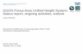 GGOS Focus Area Unified Height System: Status report ... · 1) Sep. 2016 (GGHS2016, Thessaloniki): Criteria for the selection of IHRF stations 2) Oct. 2016 (GGOS Days 2016, Cambridge,