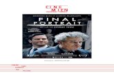 release: 09/05/2018 - cinemien.be · Giacometti’s final portrait is packed up and shipped off to an exhibition in New York. FINAL PORTRAIT 9 Interview with Geoffrey Rush (Alberto
