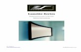 Lunette Series Gebrauchsanweisung - Elite Screens · PDF file 2015-06-25 · Lunette Series Rahmenleinwand CURVED Gebrauchsanweisung . 1 Wichtige Sicherheits und Gebrauchshinweise