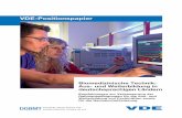 VDE-Positionspapier · für die berufliche Aus- und Weiterbildung in der BMT existiert, wie er auch im Schlussbericht Nationaler Strategieprozess „Innovationen in der Medizintechnik“