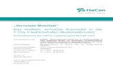 „Vernetzte Mobilität“ · 2017-05-10 · „Vernetzte Mobilität“ Das dreifach vernetzte Automobil in der T-City Friedrichshafen (BodenseEmobil) Schlussbericht der HaCon Ingenieurgesellschaft