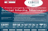 3. Praxis-Lehrgang zum zertifizierten Social Media Manager · › Strategien für Social Media Dr. PauL BLažEK, Geschäftsführer, cyLEDGE Media GmbH Social Commerce und Social Innovation